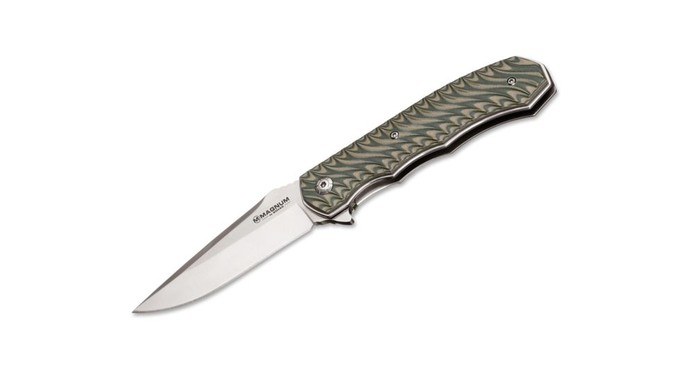 Boker USA MAGNUM SATIN GREEN Folding Knife, 01LG445