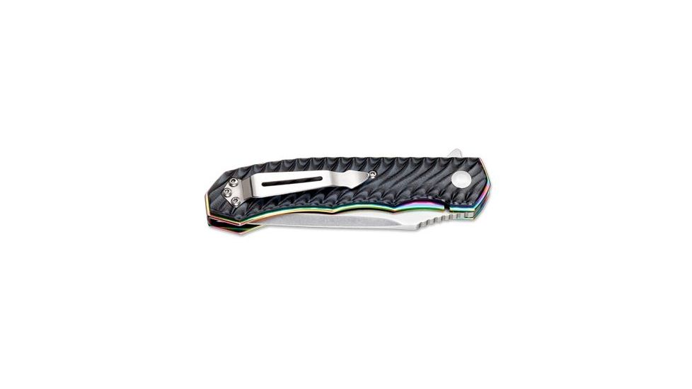 Boker USA Magnum Satin Rainbow Folding Blade Knife,3.5in,440A Blade,G10 Handle 01SC107