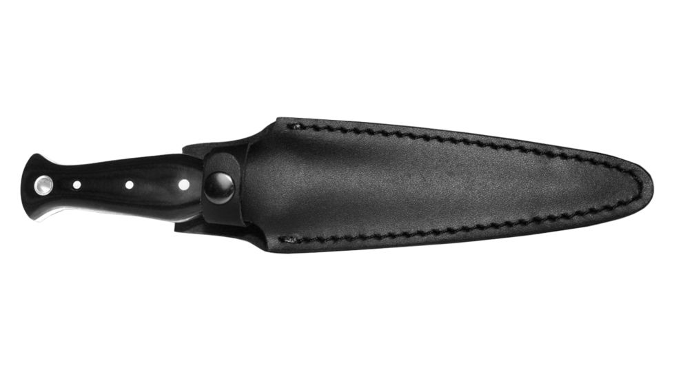 Boker USA Magnum Sghian Dubh Fixed Blade Knife,4.625in 440 Stainless,Black Micarta Handle B-02SC359