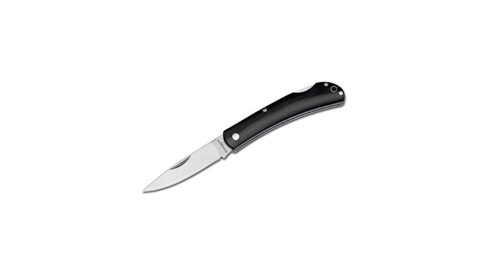 Boker USA Magnum Silver Pin 440 SS Folding Blade, Light, Black Micarta, 2.5in. Blade 01MB071