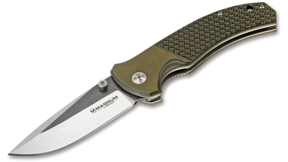Boker USA Magnum Three Dimensions Knife, Green, Small, 01MB717