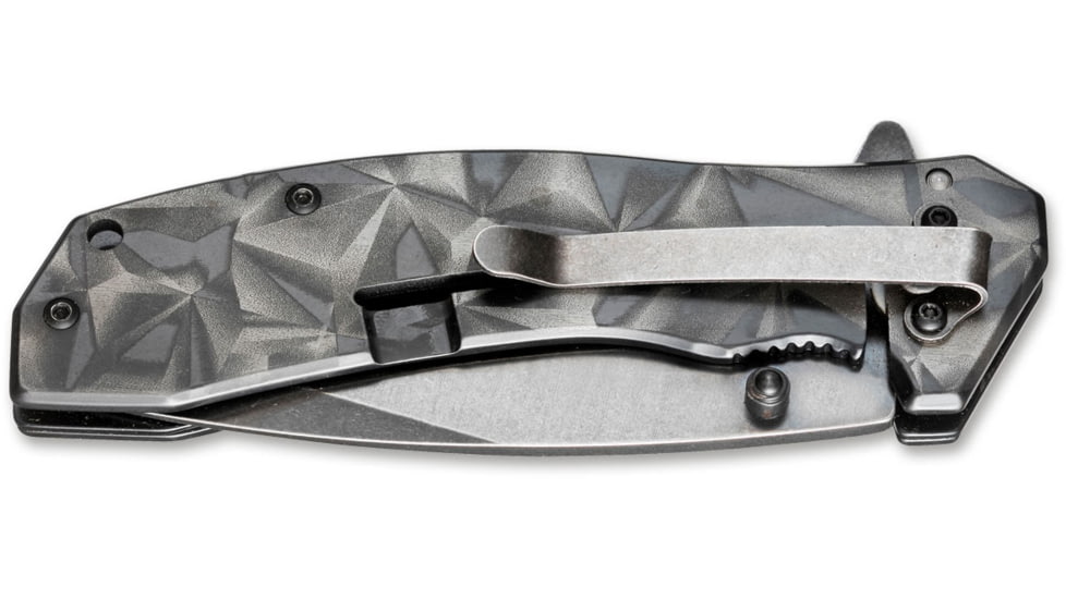 Boker USA Magnum Topographic Knife, Silver, Small, 01MB636