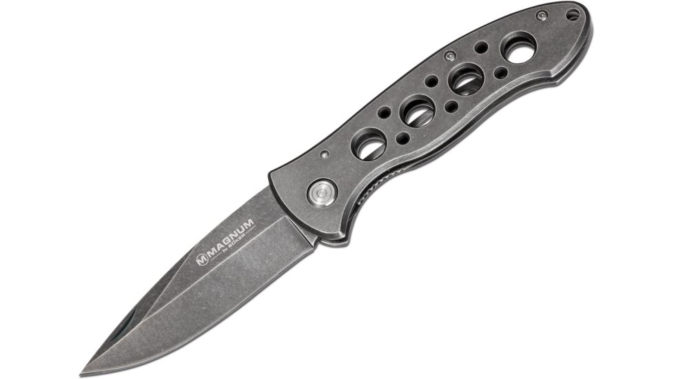 Boker USA Magnum Vintage I Folding Knife,3.38in 440 Stainless Steel Blade,Stainless Steel Handle 01SC462