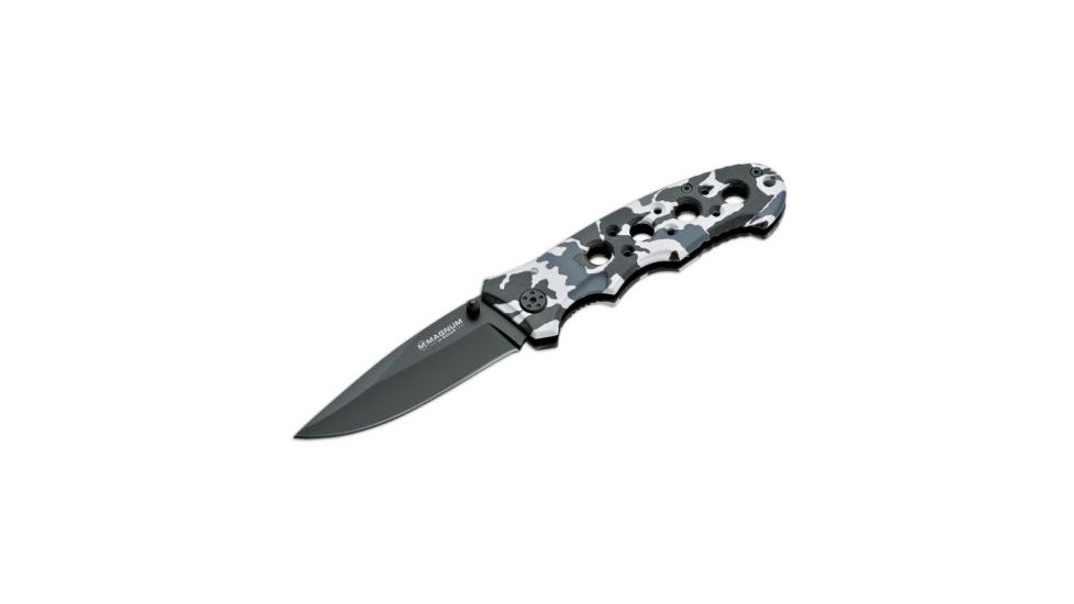 Boker USA Magnum Winter Camo Folding Knife 01RY136