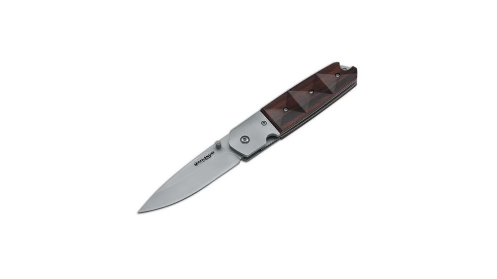 Boker USA Magnum Wooden Diamond Folding Pocket Knife 01SC137