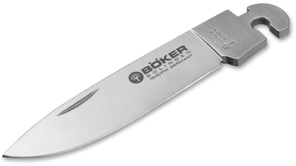 Boker USA Optima Drop Point Cpm154 Bld Knife, Stainless, Small, 119017