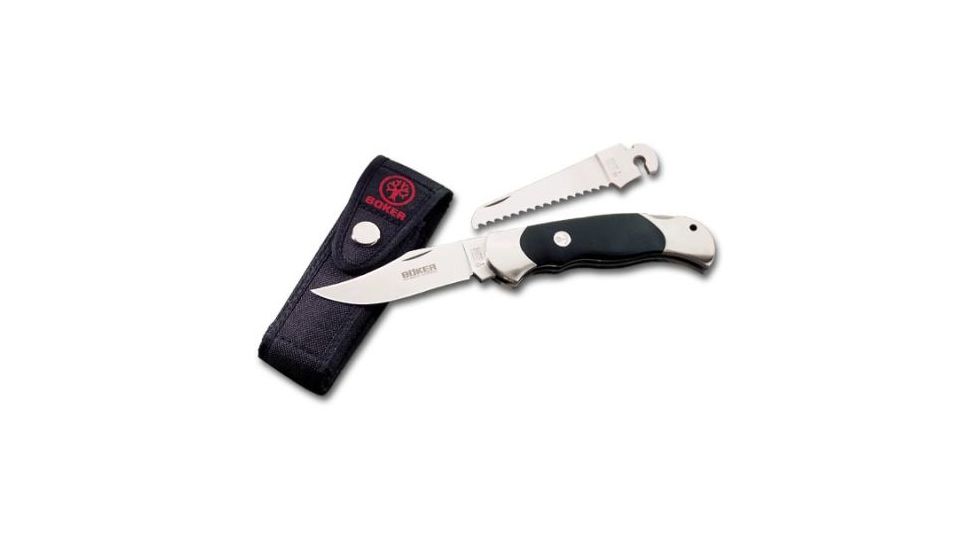 Boker USA Optima Saw Sheath Knife, Brown, Small, 113103