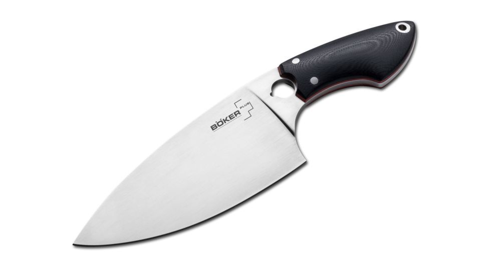 Boker USA Plus Chefyougo Classic Chef Knife,4.52in 440C Steel Blade,Black G10 Handle 03BO040
