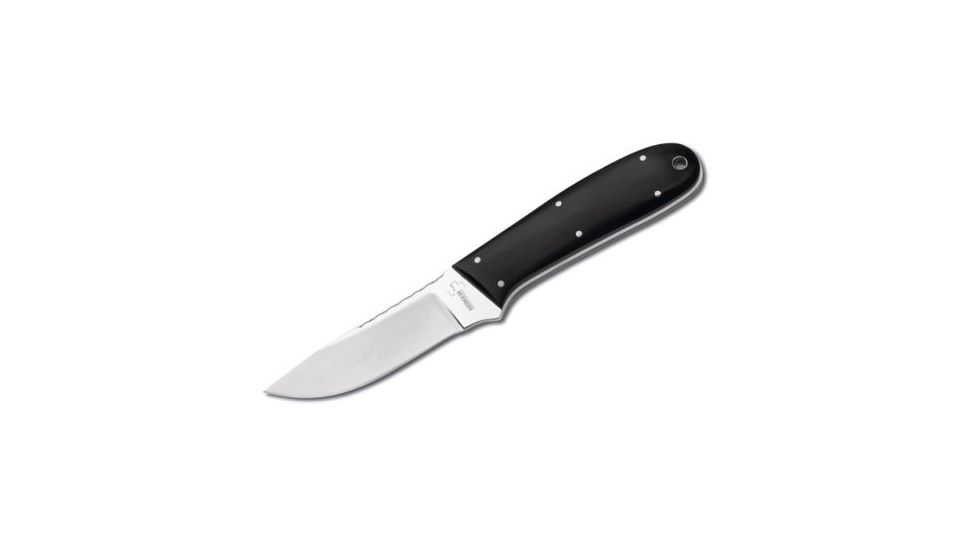 Boker USA Plus Dozier Anchorage Pro Skinner Fixed Blade Hunting Knife w/ Leather Sheath 02BO250