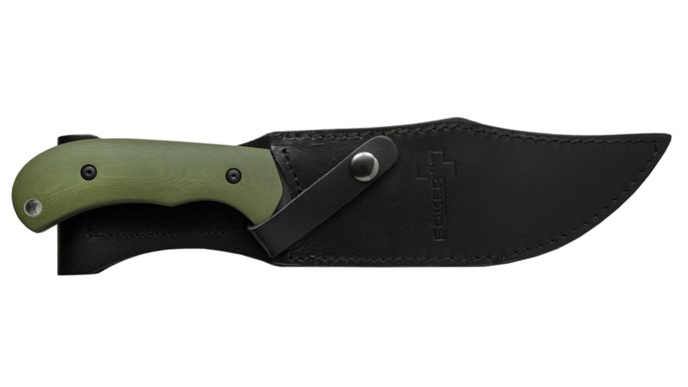 Boker USA Plus Dragon Slayer Fixed Blade Knife,7.28in 440C Steel Handle,Ranger Green G10 Handle 02BO650