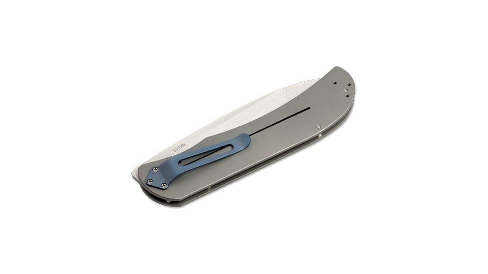 Boker USA Plus Exskelibur I Titan Folding Blade Knife,3.5in,CPMS35VM Blade,Titanium Handle 01BO133