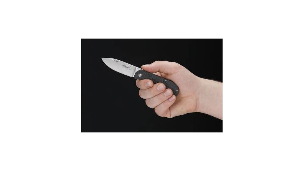 Boker USA Plus Exskelibur II Carb Folding Blade Knife,2.75in,CPMS35VM Blade,Carbon Handle 01BO136