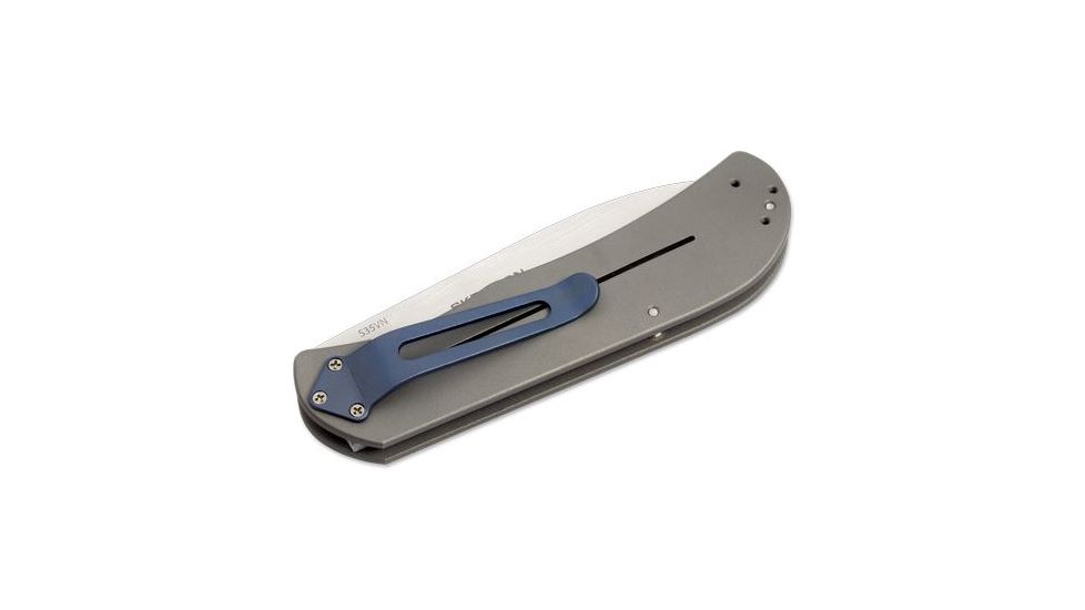 Boker USA Plus Exskelibur II Titan Folding Blade Knife,2.75in,CPMS35VM Blade,Titanium Handle 01BO134