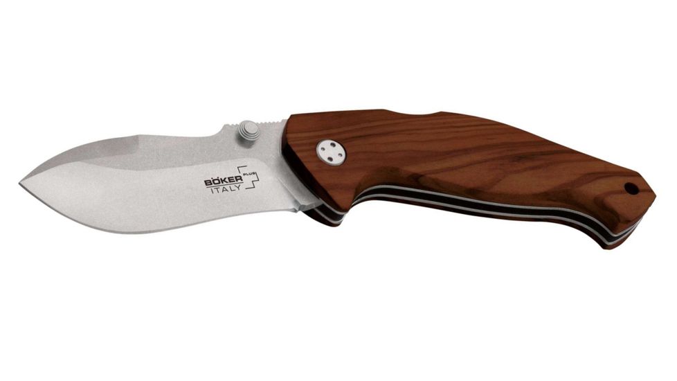 Boker USA Plus Jens Anso Mojo Folding Knife,3.54in N690 Steel Blade,Cocobolo Handle 01BO308