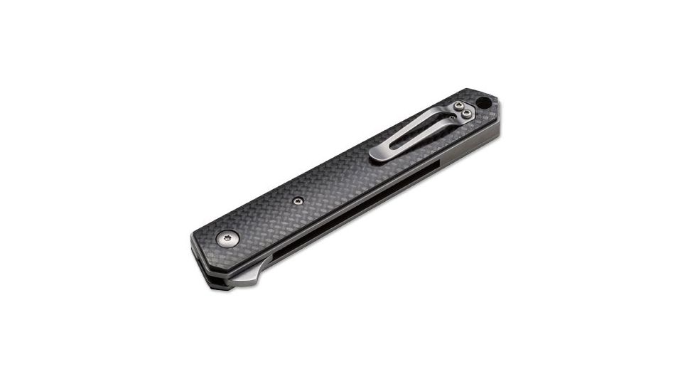 Boker USA Plus Lucas Burnley Kwaiken Flipper Carbon Folding Knife,3.54in VG10 Satin Steel Blade,Black Kohlefaser Handle 01BO298