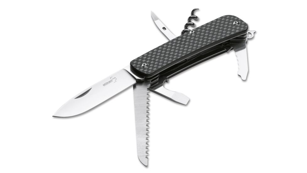 Plus Tech-Tool Carbon 6 2.8In Multi-Tool Folding Knife