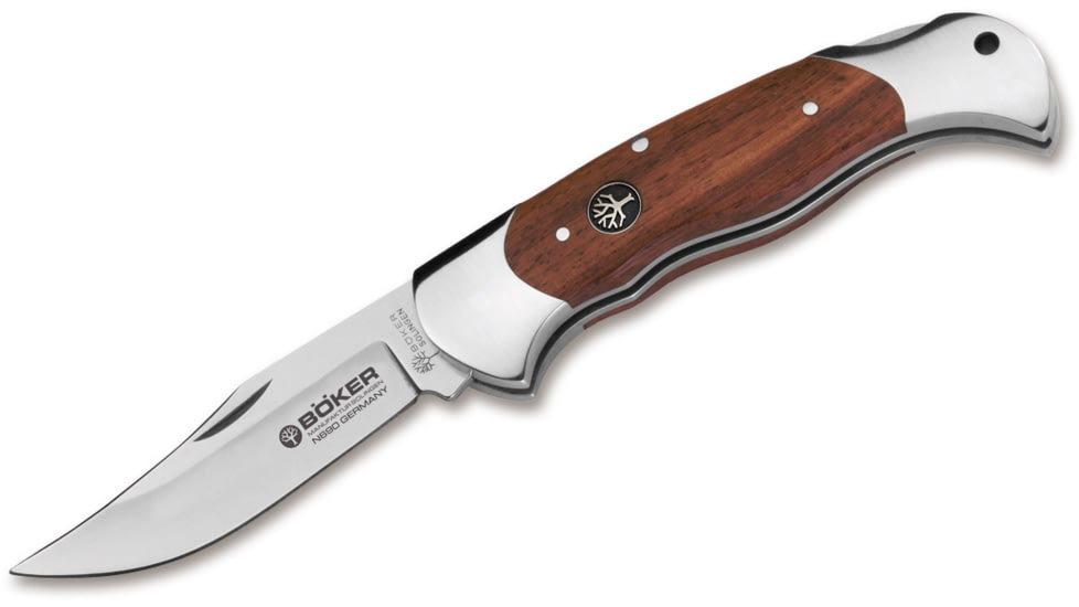 Boker USA Rosewood Lock Blade W/S Knife, Brown, Small, 112002