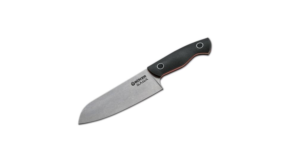 Boker USA Saga Santoku Knife, Stonewash 130466