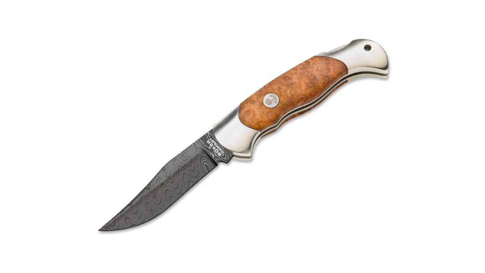 Scout Knife, 3.125in Damascus Blade, Amboina Handle