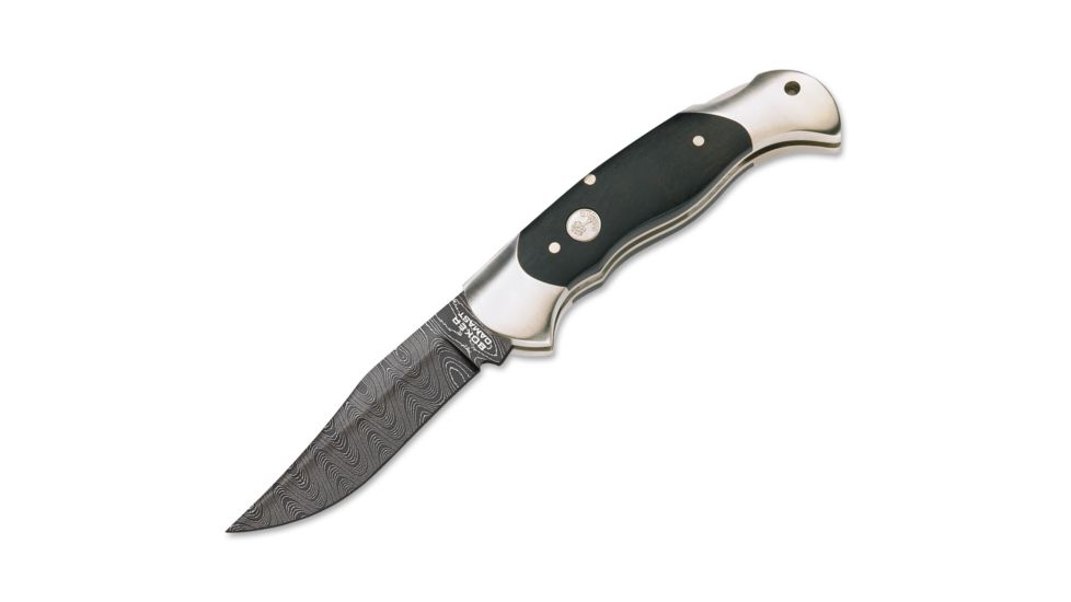 Scout Knife, 3.125in Damascus Blade, Ebony Handle