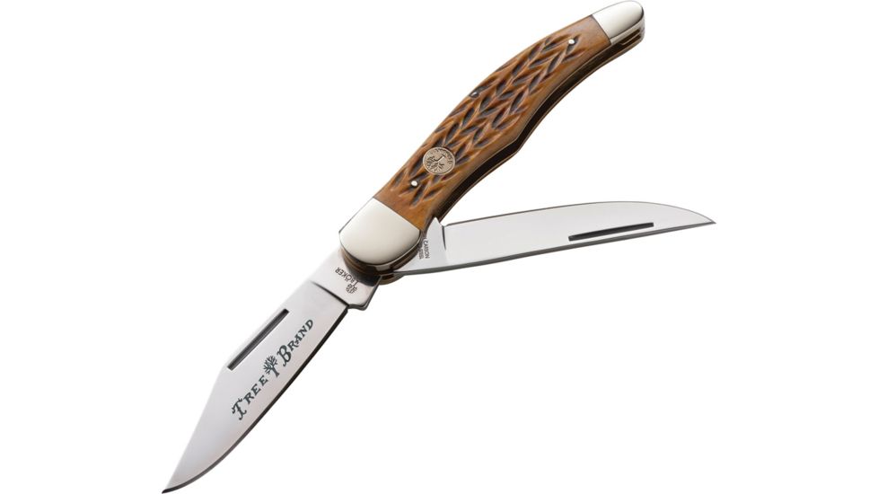 Boker USA Traditional Blade Trapper, Brown Handle, 5.25 in. Closed BO02492