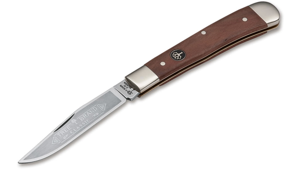 Boker USA Trapper Plum Wood C75 Knife, Brown, Small, 112585