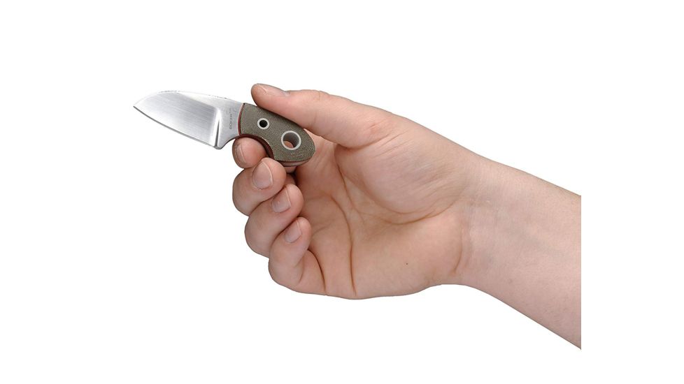 Boker USA Vox Gnome Fixed Blade Knife,2in 12C27,Canvas Micarta,Clam Pack B-02BO270C