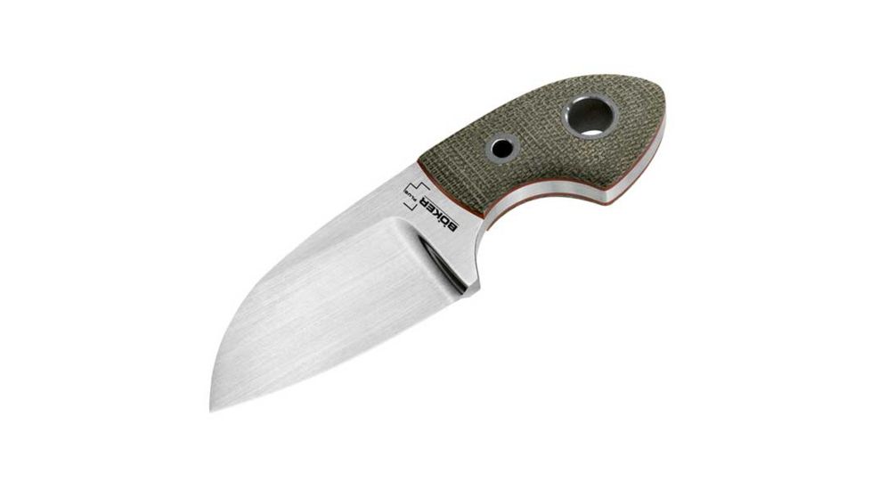 Boker USA Vox Gnome Fixed Blade Knife,2in 12C27,Canvas Micarta,Clam Pack B-02BO270C