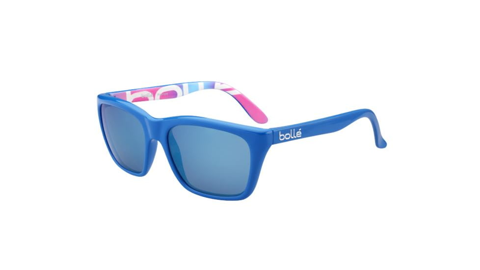 Bolle 527 Sunglasses, Shiny Blue Frame, GB-10 Oleo AR Lens, Polarized, 12049
