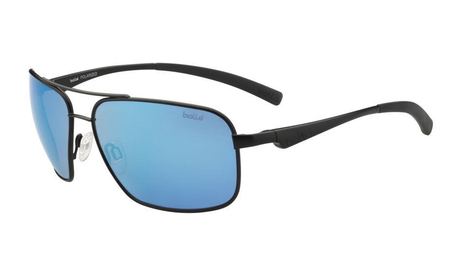 Bolle Brisbane Sunglasses,Matte Black Frame,GB10 Oleo AF Lens,Polarized,11919