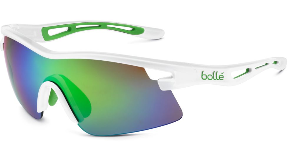 Bolle Vortex Sunglasses, Green Edge Shiny White 11733