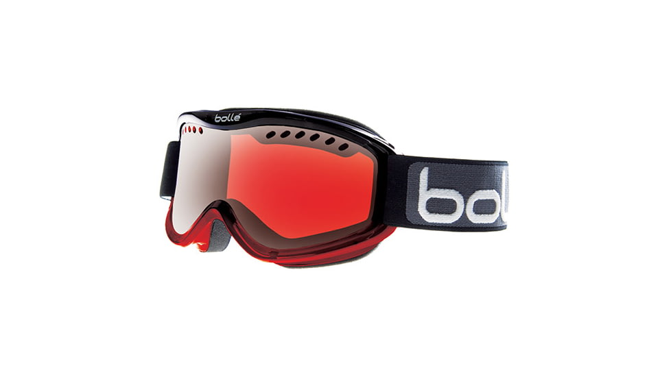 Bolle Carve Goggles, Black/Red Fade Frame, Vermillon Gun Lens 20782