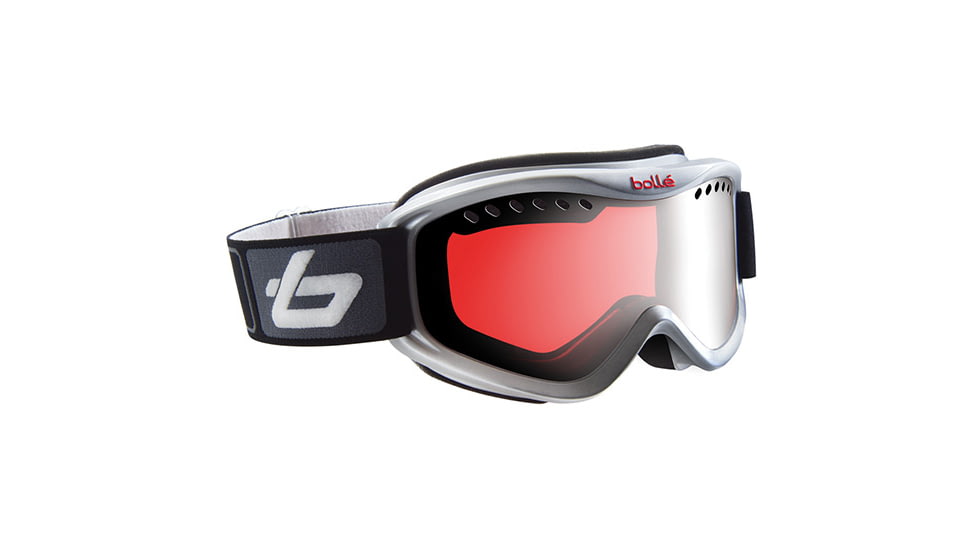 Bolle Carve Goggles, Silver Frame, Vermillon Gun Lens 20787