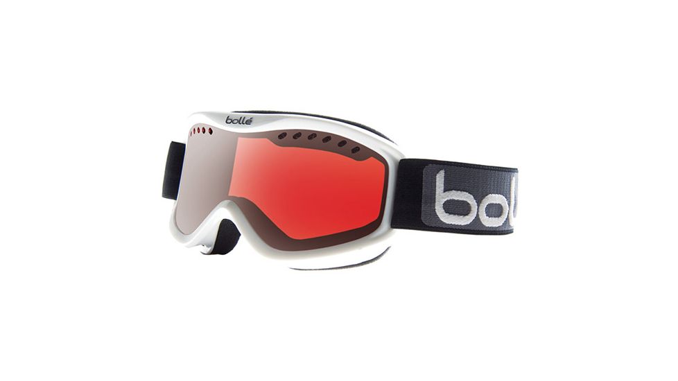 Bolle Carve Goggles, White Frame, Vermillon Gun Lens 20783