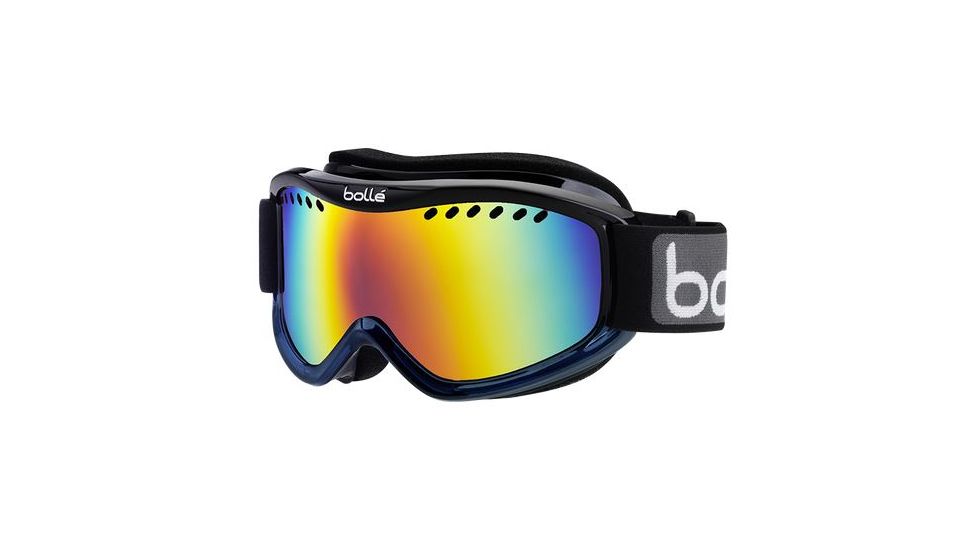 Bolle Carve Ski/Snowboard Goggles,Black Blue Fade Frame,Sunrise Lens 21107