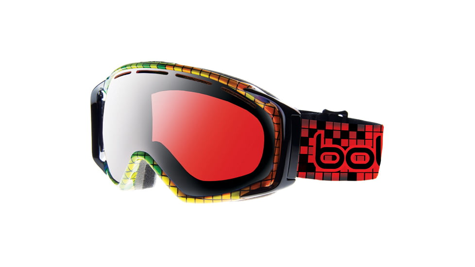 Bolle Gravity Black Mosaic Frame Vermillon Gun Lens Goggle 20812