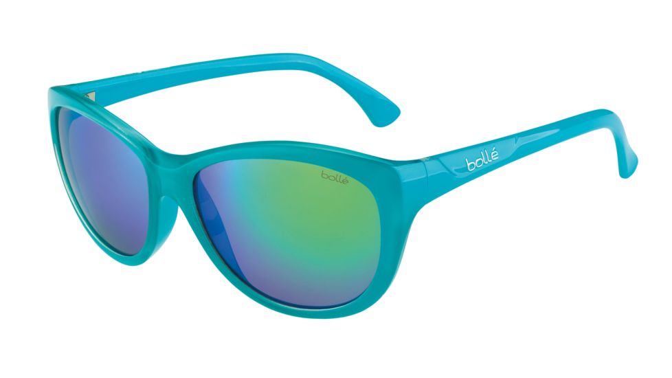 Bolle Greta Sunglasses - Women's, Shiny Turquoise Frame, TNS Square Lens, 12102