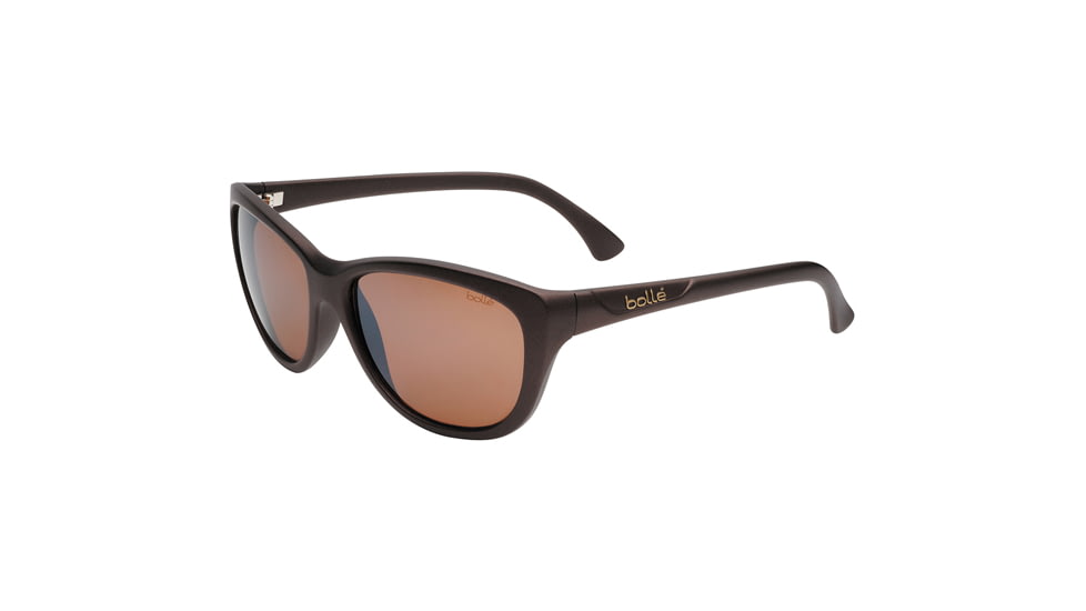 Bolle Greta Sunglasses - Women's, Polarized Sandstone Gun Oleo AR, Matte Chocolate, 11763