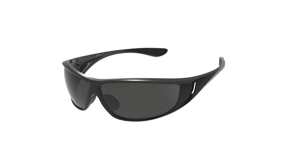 Bolle Highwood Sunglasses, Shiny Black/Black Frame, TNS Oleo AF Lens, Polarized, 12022