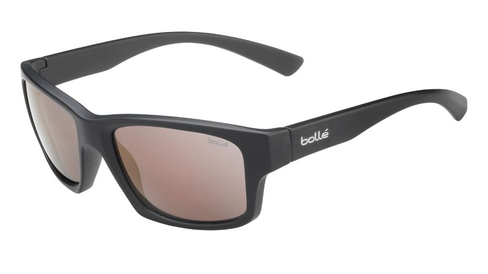 Bolle Holman Sunglasses, Matte Black, Phantom Brown Gun 12569