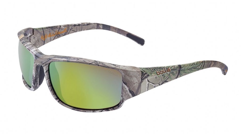 Bolle Keelback Sunglasses, Camo Realtree Xtra Frame, Polarized, Brown Emerald oleo AF, 12040