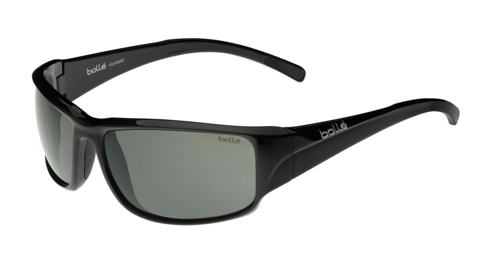 Bolle Keelback Sunglasses, Shiny Black Frame, TNS Lens, 11899