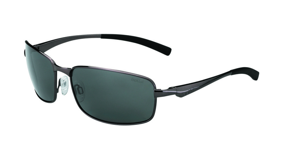 Bolle Key West Sunglasses, Satin Gun Frame, Polarized TNS Oleo AF Lens, 12117