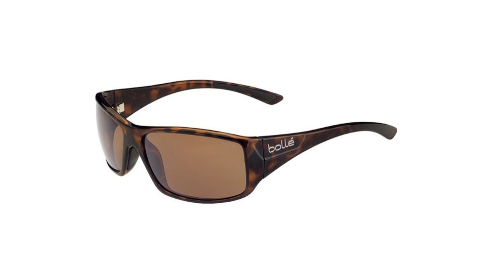 Bolle Kingsnake Sunglasses, Shiny Tortoise Frame, A-14 Oleo AF Lens, Polarized, 11893
