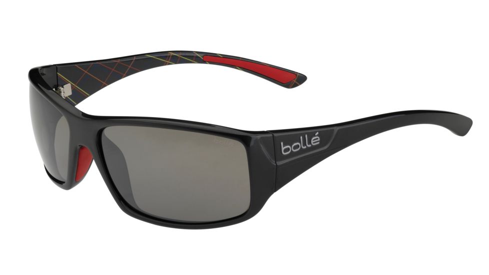 Bolle Kingsnake Sunglasses,Shiny Gun/Graphics Frame,TNS Gun Lens,11897