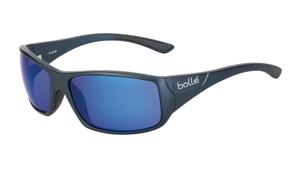 Bolle Kingsnake Sunglasses, Matte Blue Frame, Polarized Offshore Blue Oleo AR Lens, 11896