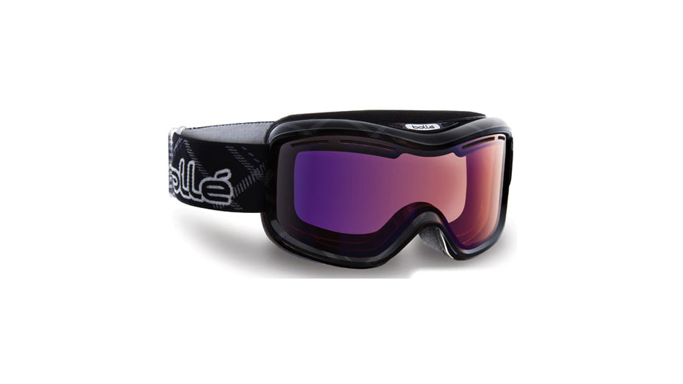 Bolle Monarch Goggles, Black Plaid Frame, Aurora Lens 20548