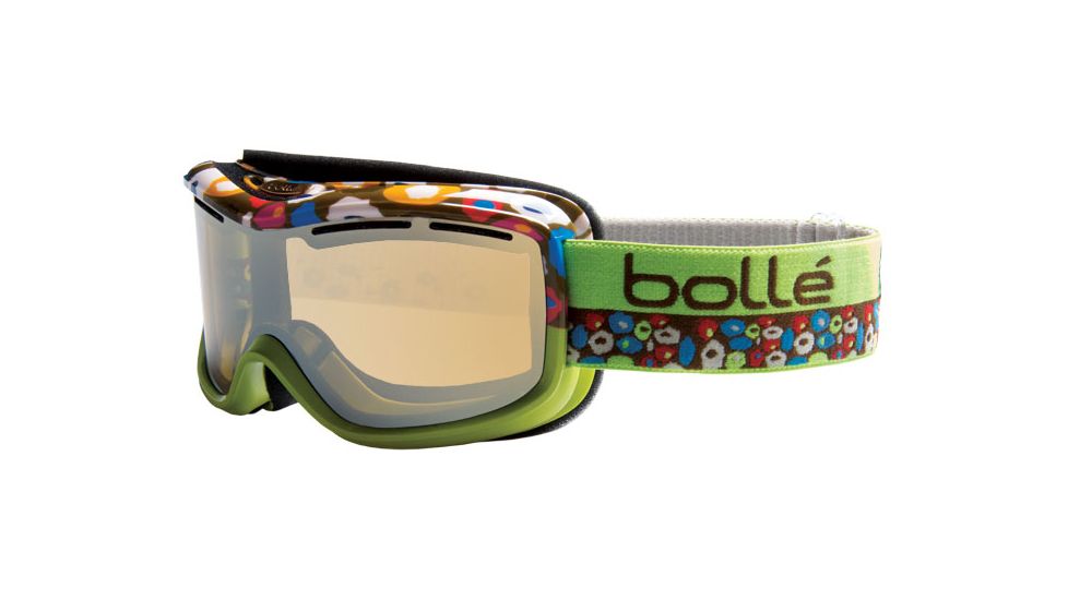 Bolle Monarch Goggles Lime Frame, Amber Gun Lens 20549