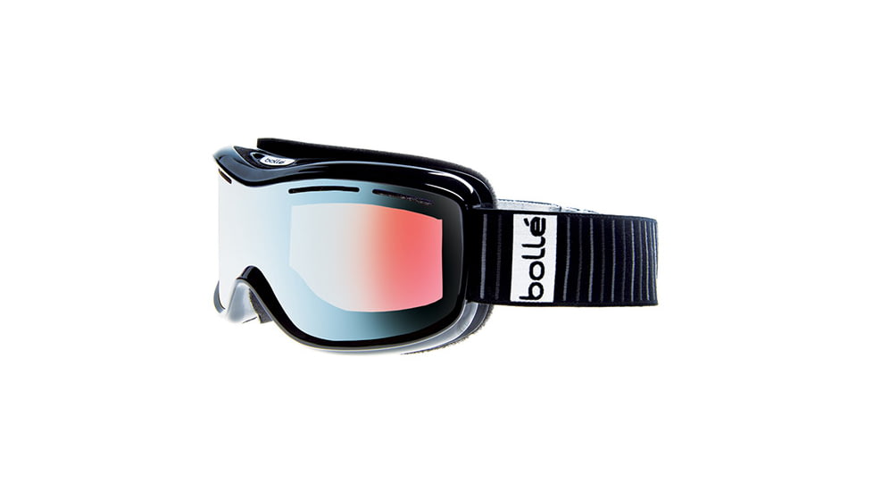 Bolle Monarch Goggles, Black Frame, Modulator Vermillon Blue Lens 20833