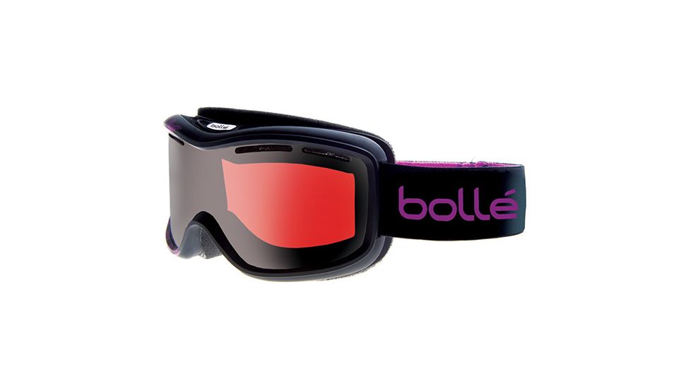 Bolle Monarch Goggles, Matte Black Purple Frame, Vermillon Gun Lens 20829